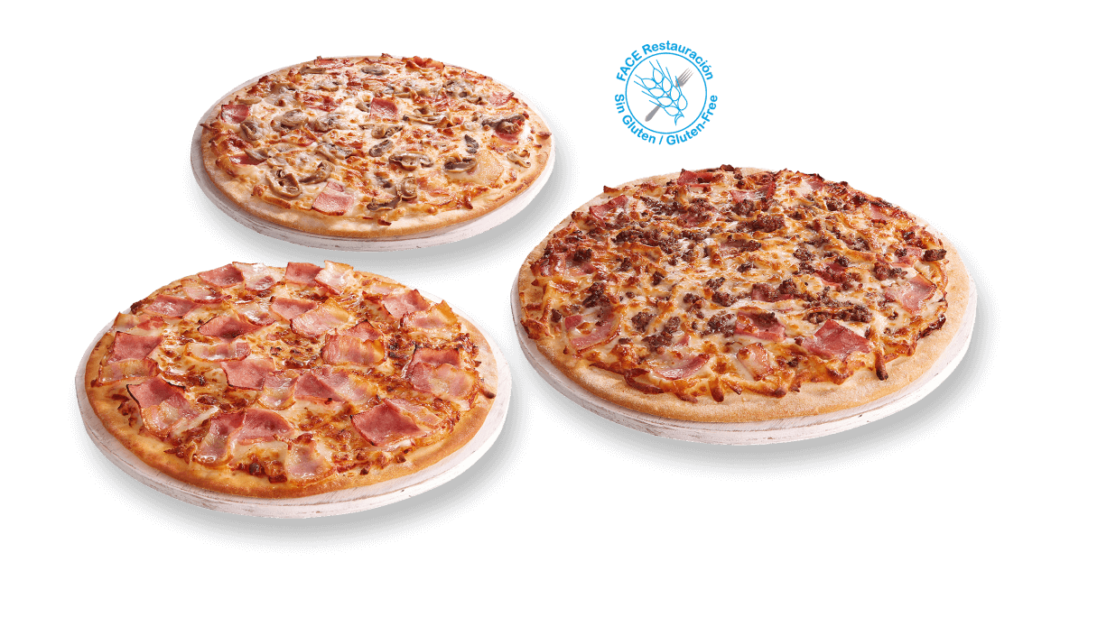 Nuestras pizzas sin gluten - Telepizza - Telepizza