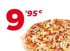 1 pizza média (até 3 ing)