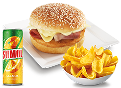 Hambúrguer + Bebida + Batatas Dippers
