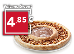 1 pizza vulcano sweet